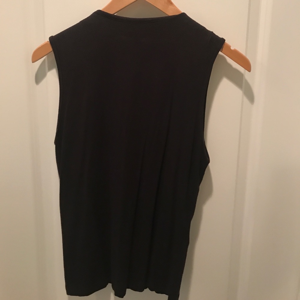 Black Cache Top With Sequin Detail - image 3